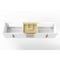 Castello Usa Alpine 72" Wall Mounted White Vanity Base with Gold Handles CB-MC-72W-GLD-VBO - alternate 5